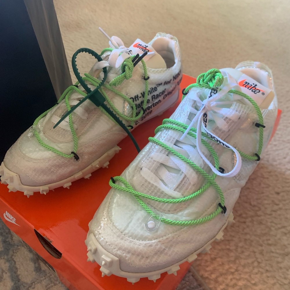 Womens Off-White X Waffle Racer Sp Electric Green